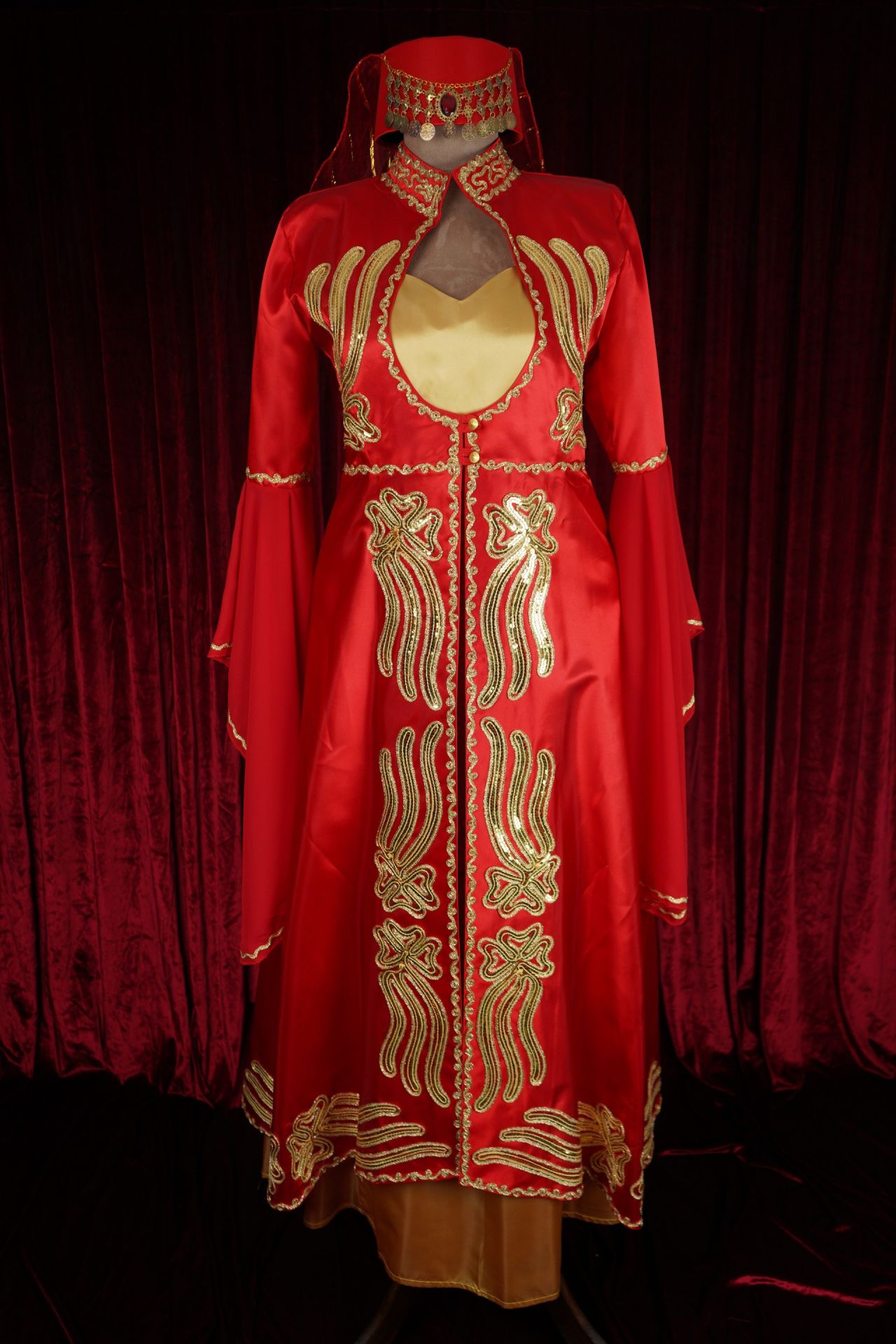 Kına Gecesi Nişan Bindallı Kırmızı