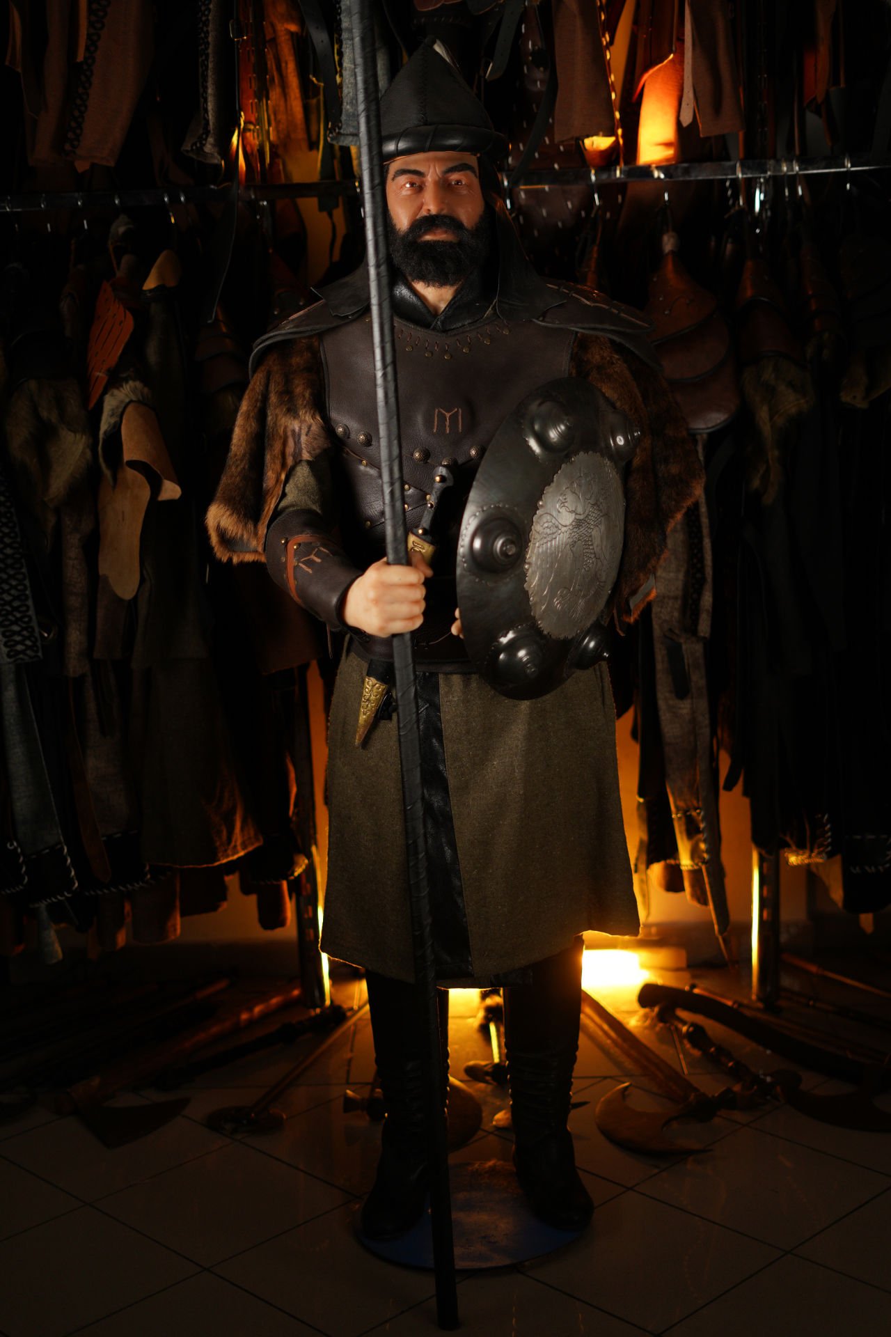 MONGOL SOLDIER SILICONE SCULPTURE