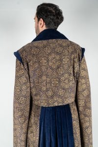 VIP İşlemeli Padişah Kaftanı - Mavi