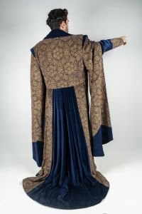 VIP İşlemeli Padişah Kaftanı - Mavi