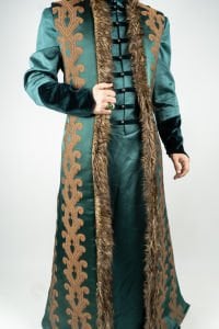 VIP Yeşil İşlemeli Padişah Kaftanı
