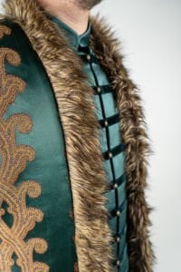 VIP Yeşil İşlemeli Padişah Kaftanı