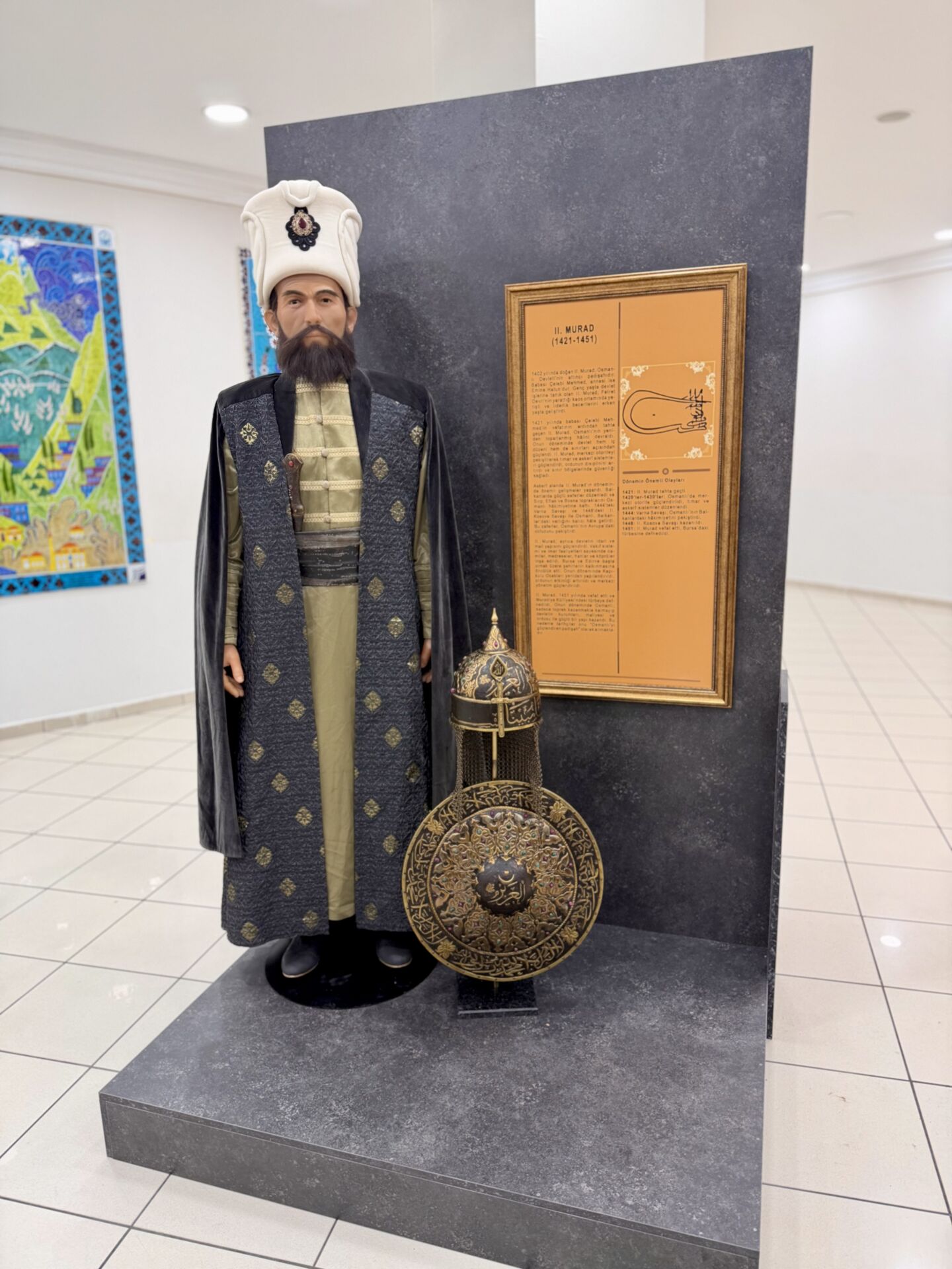 Gerçekçi II. Murad Silikon Heykeli | Osmanlı Padişahları Serisi