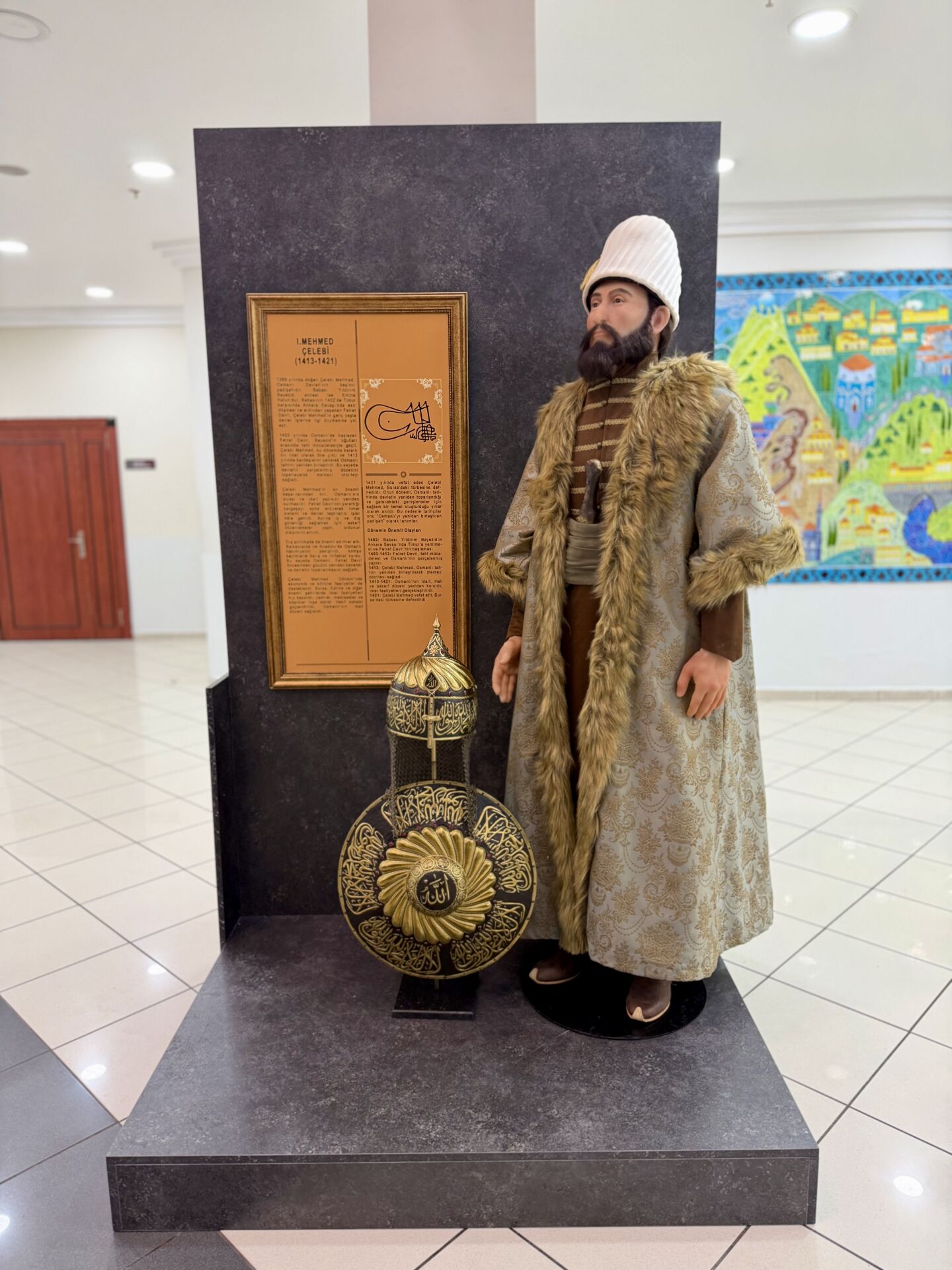 Gerçekçi I. Mehmed (Çelebi Mehmed) Silikon Heykeli | Osmanlı Padişahları Serisi