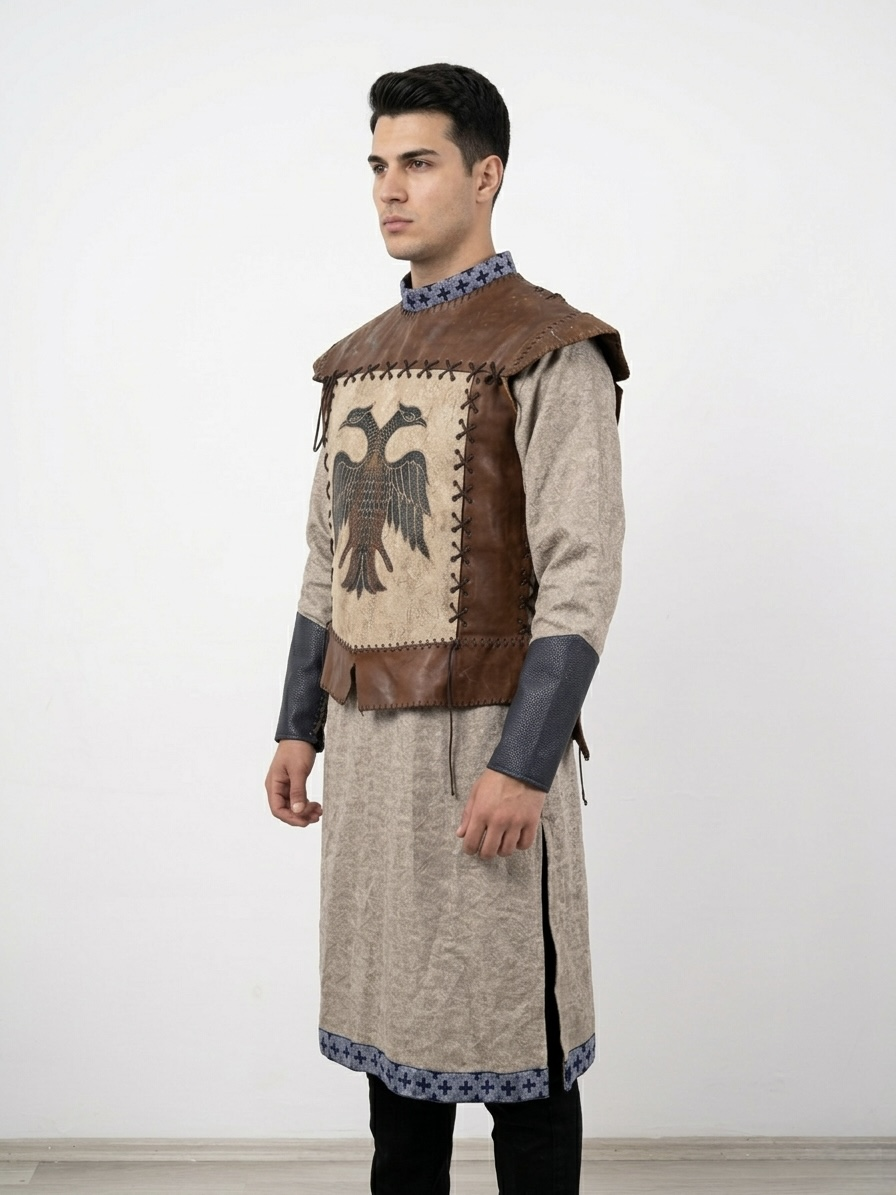 (Fiyat Alınız) Bizans Askeri Kostümü, Doğu Roma Savaşçı Zırhı, Kiralık Tarihi Ordu Kıyafeti