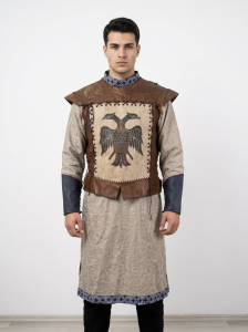 (Fiyat Alınız) Bizans Askeri Kostümü, Doğu Roma Savaşçı Zırhı, Kiralık Tarihi Ordu Kıyafeti