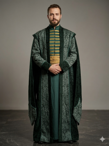 (Fiyat Alınız) Özel Tasarım Padişah Kaftanı, Kiralık Osmanlı Dönemi Saray Kostümü