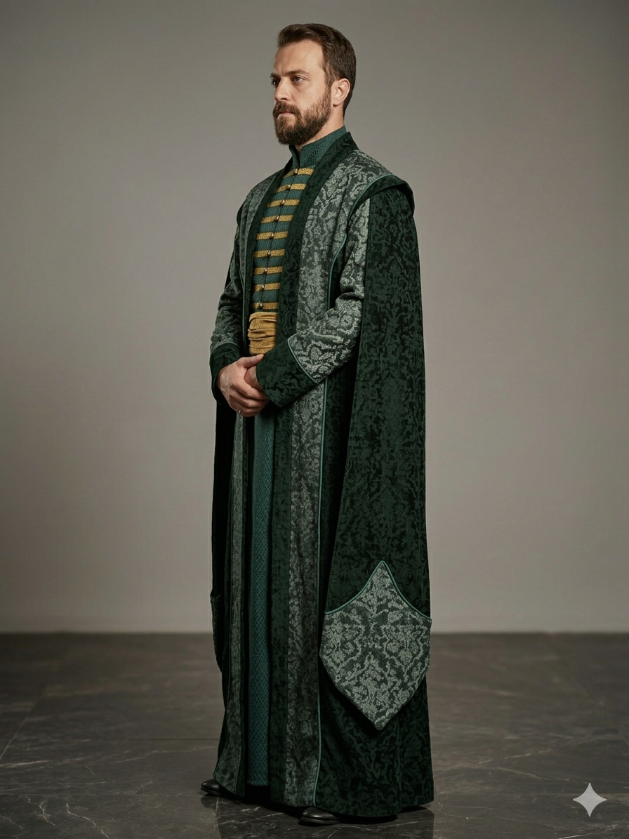 (Fiyat Alınız) Özel Tasarım Padişah Kaftanı, Kiralık Osmanlı Dönemi Saray Kostümü