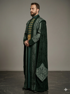 (Fiyat Alınız) Özel Tasarım Padişah Kaftanı, Kiralık Osmanlı Dönemi Saray Kostümü