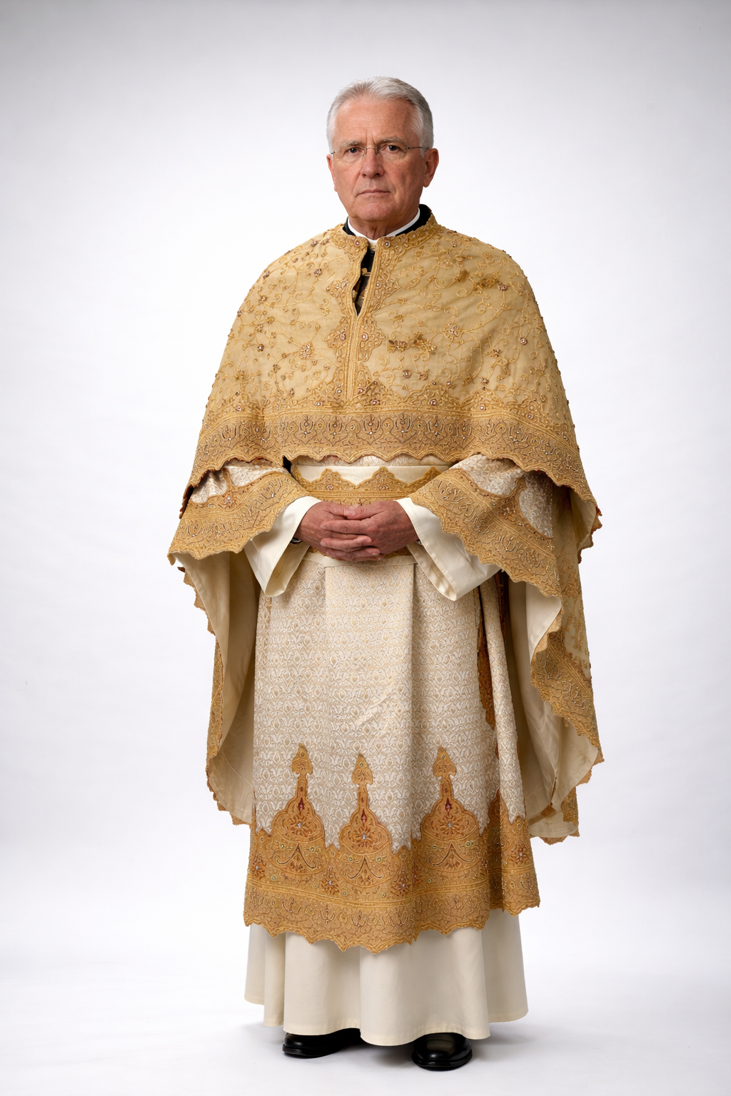 (Fiyat Alınız) Piskopos Kıyafeti, Kiralık Katolik Din Adamı Cübbesi, Tarihi Ruhban Sınıfı Kostümü