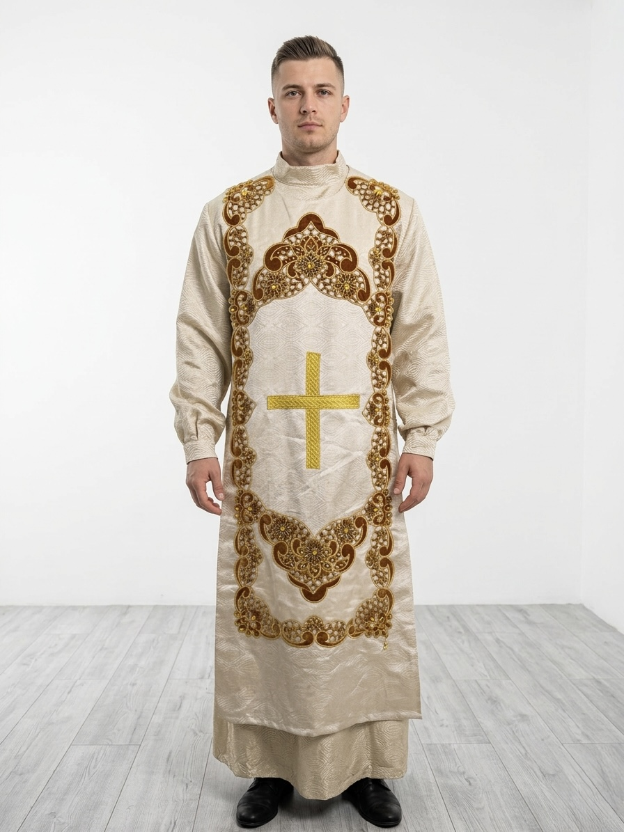 (Fiyat Alınız) Kilise Ayin Görevlisi Kostümü - Erkek Kilise Görevlisi Kıyafeti (KİRALIK)