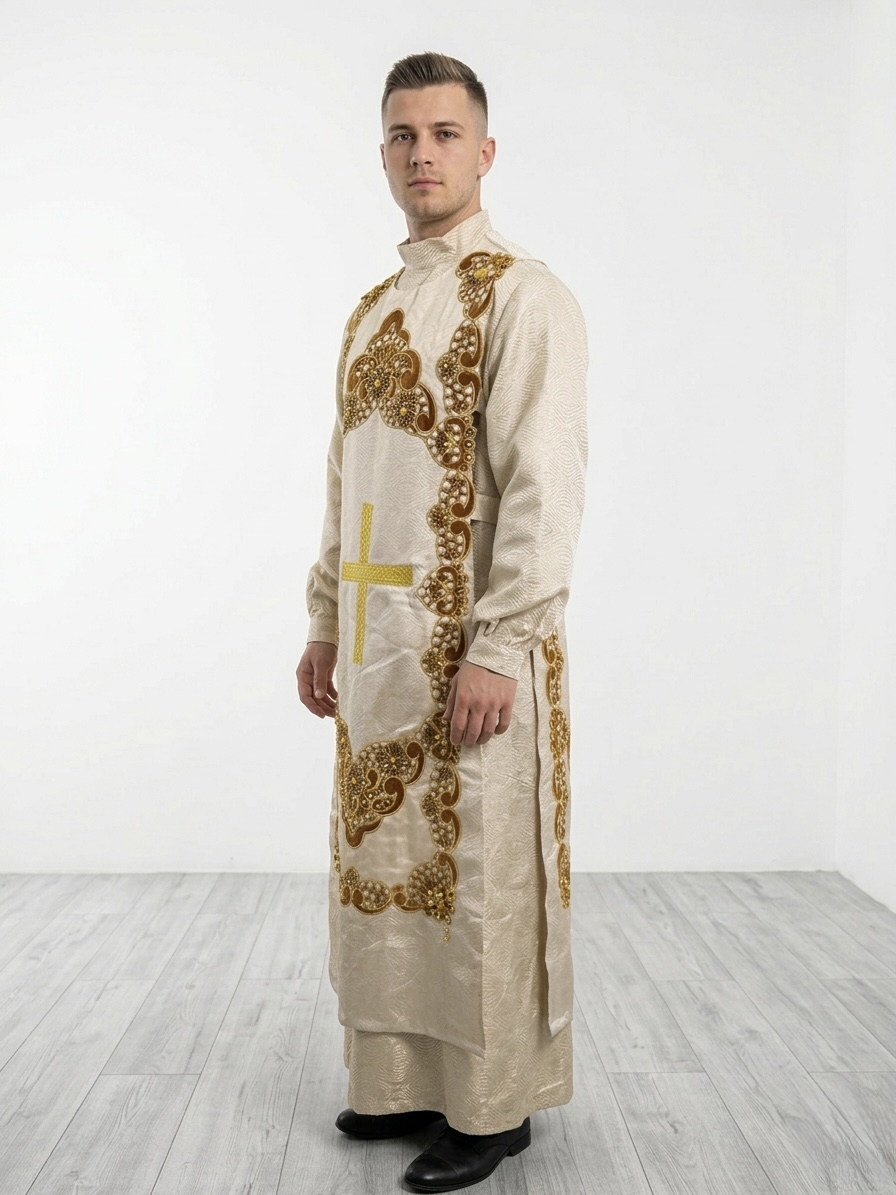 (Fiyat Alınız) Kilise Ayin Görevlisi Kostümü - Erkek Kilise Görevlisi Kıyafeti (KİRALIK)