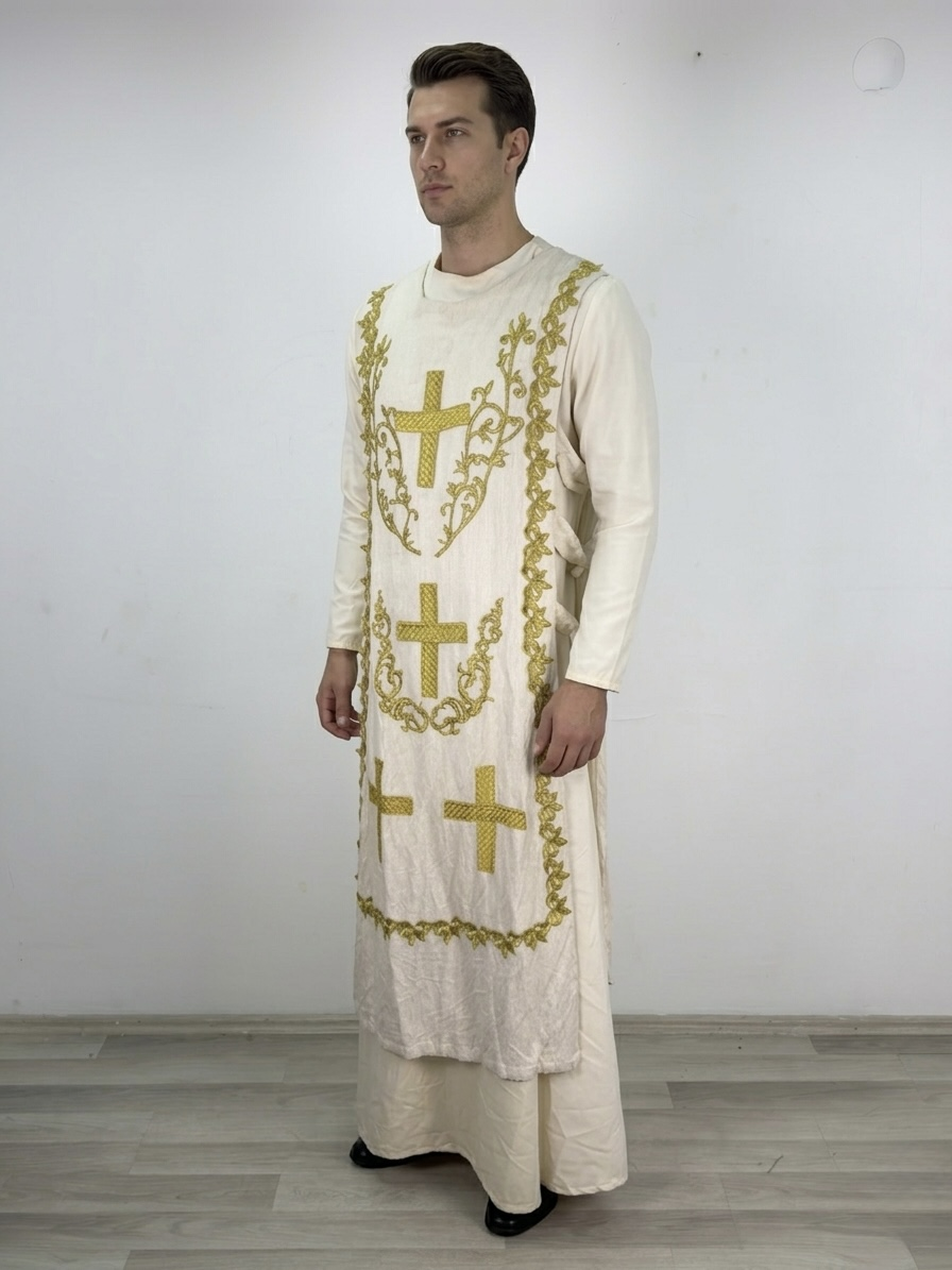 (Fiyat Alınız) Kilise Çalışanı ve Hizmetli Kostümü - Orta Çağ Kilise Görevlisi Kıyafeti (KİRALIK)