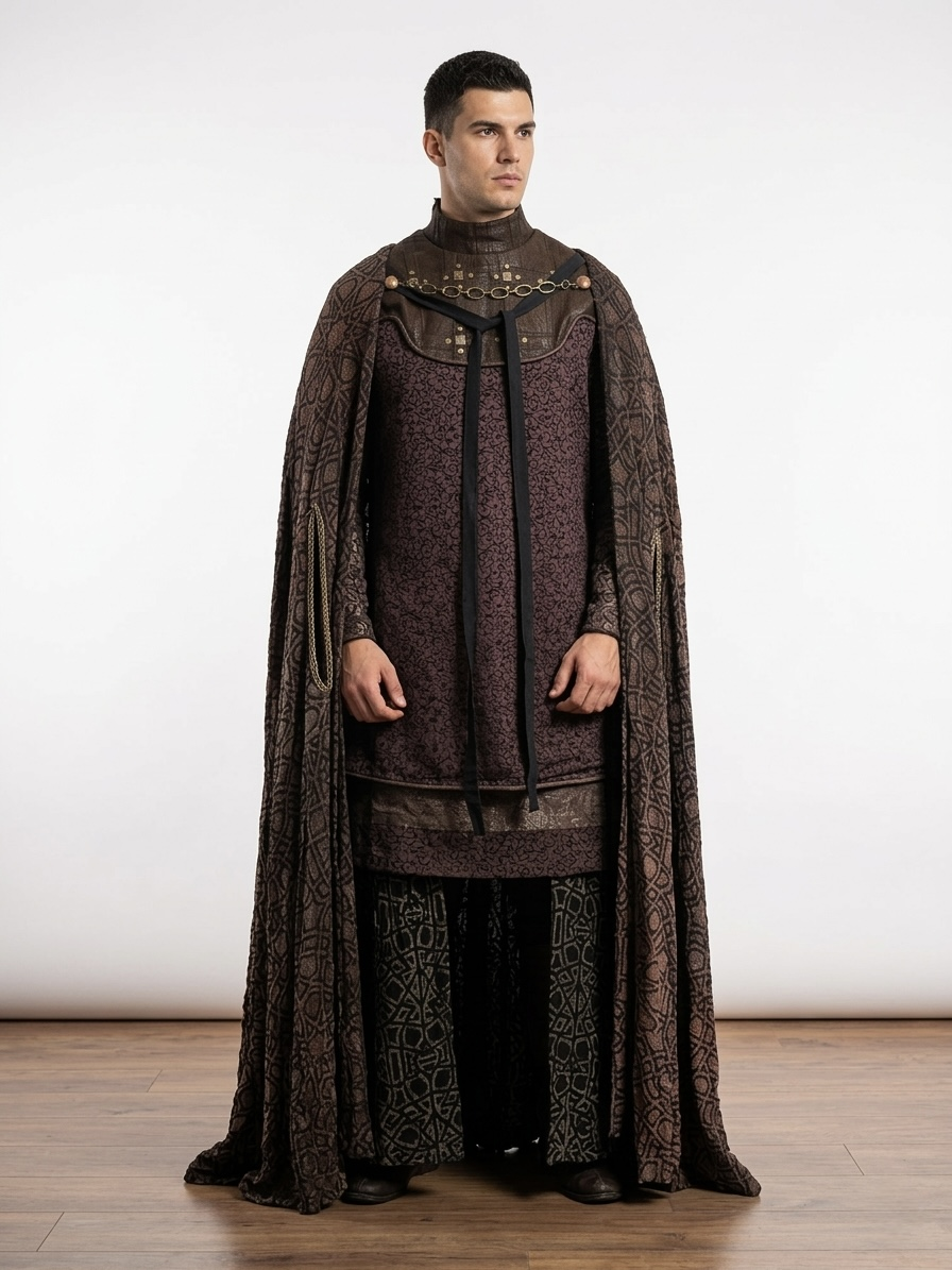 (Fiyat Alınız) Bizans İmparatoru Kostümü - Konstantin Kıyafeti (KİRALIK)