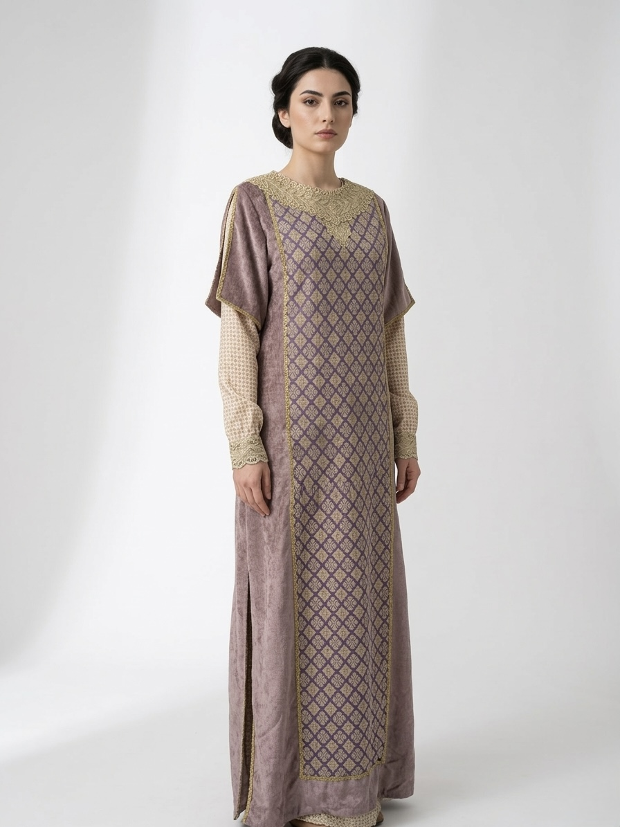 (Fiyat Alınız) Roma ve Bizans Saray Kadın Kostümü - Dönem Elbisesi (KİRALIK)