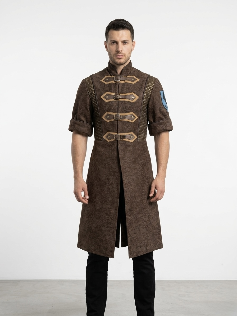 (Fiyat Alınız) Orta Çağ Muhafız Kostümü - Tarihi Saray Nöbetçisi Kıyafeti (KİRALIK)