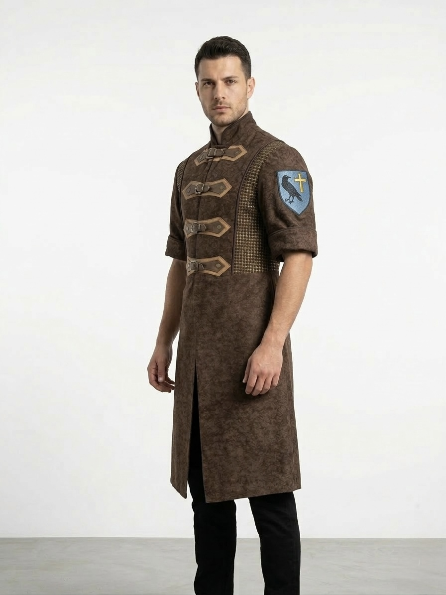 (Fiyat Alınız) Orta Çağ Muhafız Kostümü - Tarihi Saray Nöbetçisi Kıyafeti (KİRALIK)