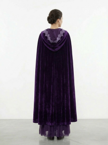 (Fiyat Alınız) Tarihi Dönem Prenses Elbisesi - Kiralık Mor Kadife Saray Kostümü