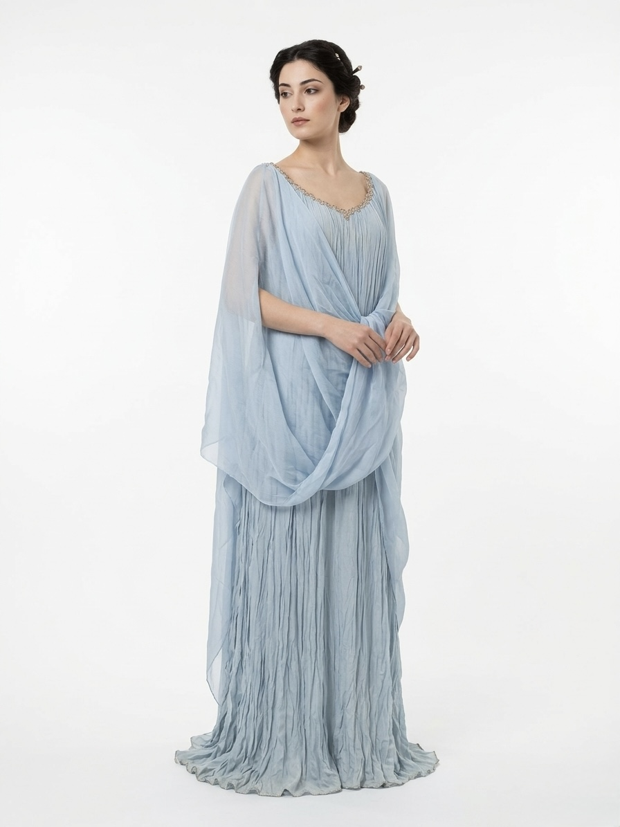 (Fiyat Alınız) Bizans Cariye Elbisesi - Tarihi Dönem Kadın Kostümü (KİRALIK)