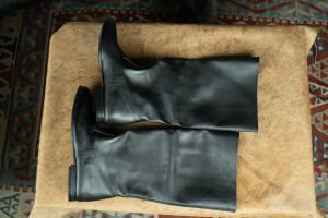 Gusseted Leather Boots