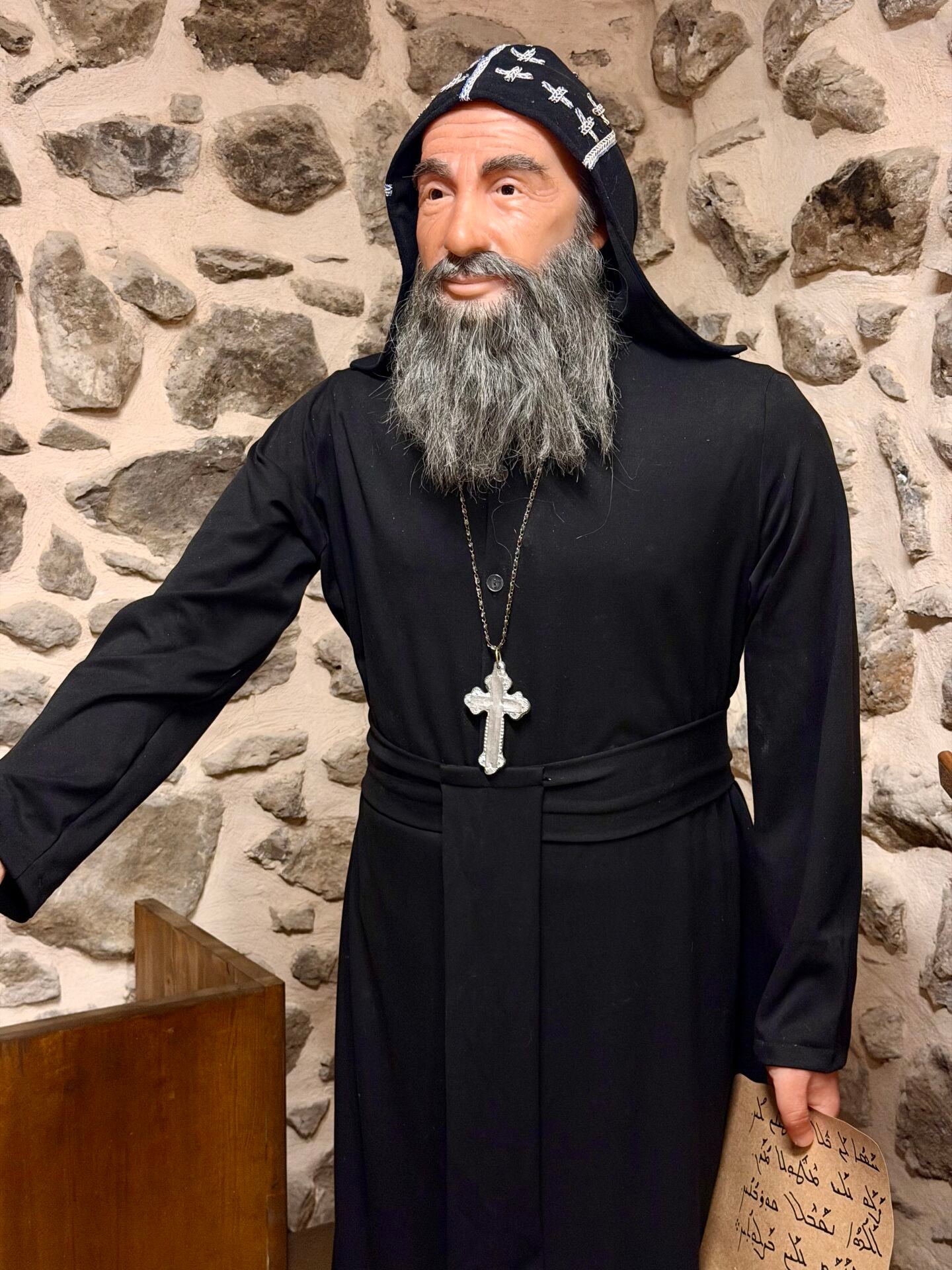 Süryani Rahip Silikon Balmumu Heykel