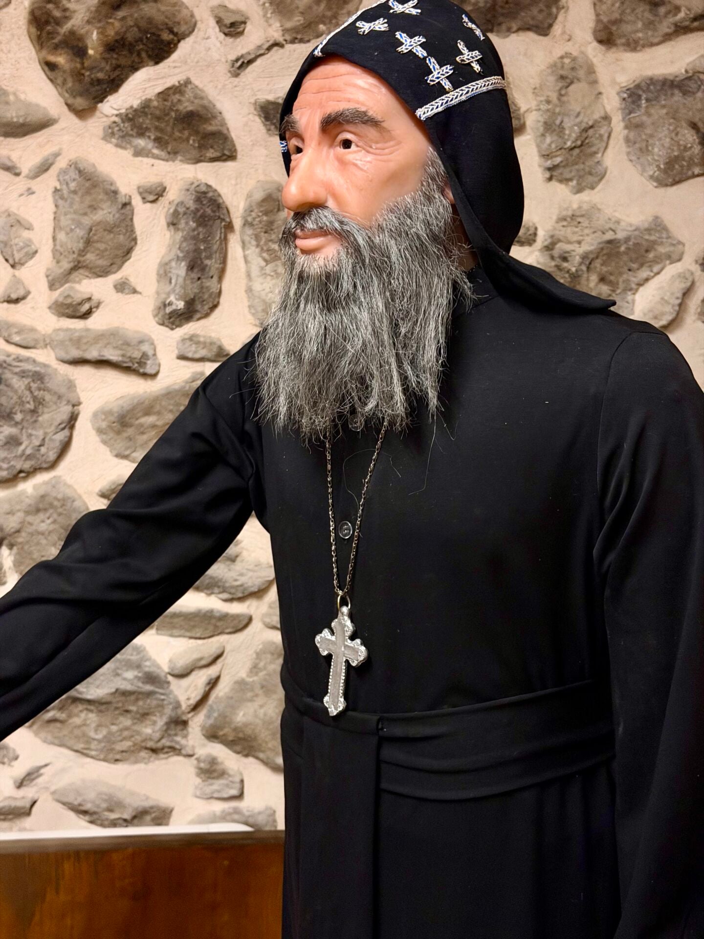 Süryani Rahip Silikon Balmumu Heykel