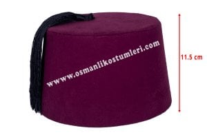 OSMANLI FESİ - Bordo