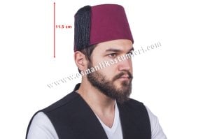OSMANLI FESİ - Bordo
